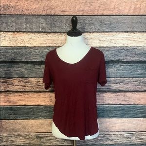 Maroon Loose Blouse